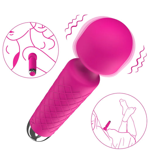 Redshark Clitoral Vibrator Wand Magic Massager for Girls Japanese Style Hot Massage Sex Toy for Women